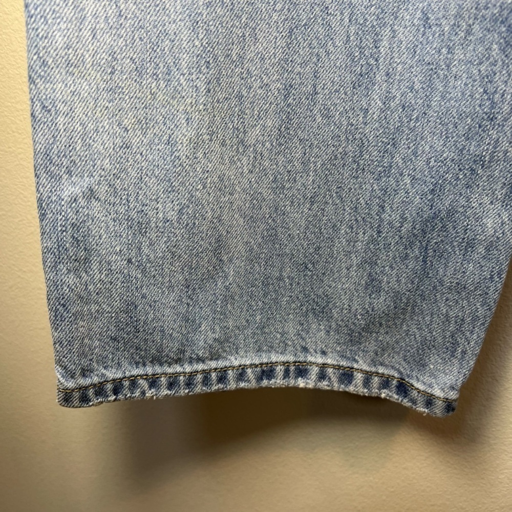 Lovervet by Vervet High Rise Crop Dad Jeans Light Wash Denim Causal Modern 25x26 - Picture 12 of 13